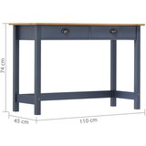  Konzolni stol Hill s 2 ladice sivi 110 x 45 x 74 cm od borovine | Shoptok.si