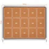  Tabla oglasna nobo notranja pluta s klučem 15xa4 1137x967mm 1915332 NOBO TABLE Cene