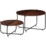 vidaXL Komplet klubskih mizic 2 kosa iz trdnega palisandra 60x35 cm, (20625610) Cene