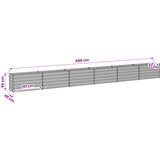  Povišeni vrtni krevet Antracit 600 x 40 x 55 cm | shoptok.hr
