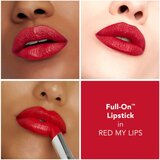 Buxom FULL-ON™ PLUMPING SATIN LIPSTICK kremasta šminka z učinkom povečanja odtenek Red My Lips 2,5 ml | Shoptok.si
