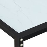  Konzolni stol boja bijeli mramor 180x35x75,5 cm kaljeno staklo | Eponuda.ba