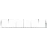  Kavez za zečeve srebrni 105 x 600 x 120 cm od pocinčanog čelika | Eponuda.com