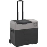 vidaXL Hladilna skrinja s kolesi in ročajem črna in siva 30 L PP, (21135057) Cene