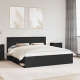  okvir za krevet crna 180 x 200 cm čvrsto borovo drvo | shoptok.hr