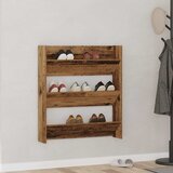  Zidni ormarić za cipele staro drvo 80x18x90cm konstruirano drvo | shoptok.hr