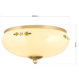 Orion dl 7-673 - plafonska svetiljka landhaus 2xE27/60W/230V prečnik 28 cm mesing/bež | Eponuda.com