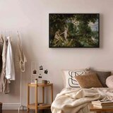  Slika - Peter Paul Rubens – The Garden of Eden with the Fall of Man 120x80 U crnom drvenom okviru | shoptok.hr