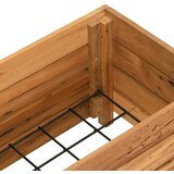  Povišena gredica 100 x 40 x 38 cm reciklirana tikovina i čelik | Eponuda.com