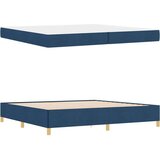  Postelja z vzmetnico Modra in temno modra in bela 200 x 200 cm | Shoptok.si