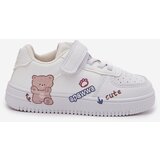 Boto Children's Velcro Sneakers with Bear White Callexia | ePonuda.com