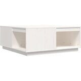Maison Chic Klubska mizica - kavna mizica - Nizka mizica bela 100x101x40,5 trdna borovina, (21754616) | Shoptok.si