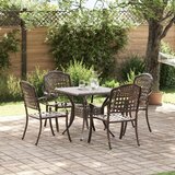  5-dijelni vrtni bistro set od lijevanog aluminija | shoptok.hr