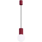 Nice Lamps Bordo rdeča viseča svetilka s steklenim senčilom ø 12 cm Orbital – u