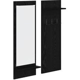  Vješalica za kapute na zidu Zidne Crni hrast 70 x 10 x 90 cm | shoptok.hr