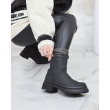 Resti Black matte women's boots with thicker sole Holeopi | shoptok.hr