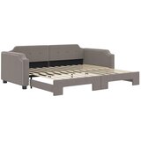  Dnevni krevet na razvlačenje smeđesivi 90 x 200 cm od tkanine | shoptok.hr