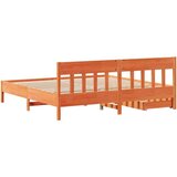vidaXL okvir kreveta bez madraca voštano smeđi 200x200 cm od borovine | shoptok.hr