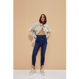 Marisse Extra High Waist Jeans L-Je-3724 Navy Cene
