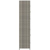  Vrtni ormarić za pohranu sivi 59 x 40 x 180 cm od poliratana | shoptok.hr