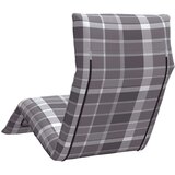  Sklopiva ležaljka za sunčanje siva s kariranim uzorkom 175x54x8,5 cm Oxford tkanina | shoptok.hr