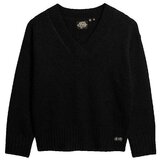 Superdry Puloverji Pull Essential col en V Črna Cene