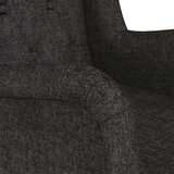  Naslanjač z gugalnimi nogami iz kavčukovca črno blago, (20926628) | Shoptok.si