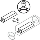 Novel stropna led-svetilka 50/8 cm | Shoptok.si