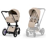 Cybex Voziček 2v1 ePriam komplet comfort Platinum cozy beige Cene
