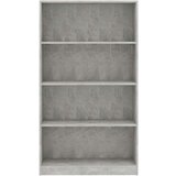 vidaXL ormarić za knjige s 4 razine boja betona 80x24x142 cm drveni | shoptok.hr