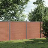 vidaXL ograjni panel rjav 353x186 wpc | Shoptok.si