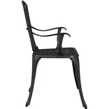 Vrtna stolica 2 pcs Crna 53 x 51 x 88,5cm Aluminij | shoptok.hr