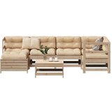 vidaXL 7-dijelni set vrtnih sofa od masivne borovine Cijene