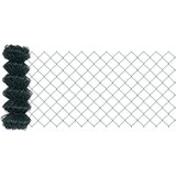  Ograda od lančane poveznice s 22 U stupa Zelena 0.8x25 m čelik | shoptok.hr
