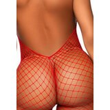 Leg Avenue Mrežast catsuit What U Want, rdeč | Shoptok.si