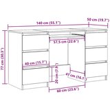  Pisaći stol boja hrasta sonome 140x50x77 cm konstruirano drvo | shoptok.hr