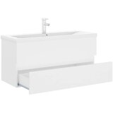 Ormarić s ugrađenim umivaonikom bijeli konstruirano drvo Bijela 100 x 38.5 x 45 cm | Shoptok.si