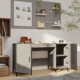  Radni stol boja betona 140 x 50 x 75 cm od konstruiranog drva | shoptok.hr