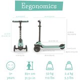 Chillafish Trotinet Scotti 2 sa 3 točka do 50kg mint | Eponuda.com