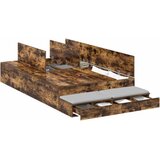  Krevet s ladicama Dimljeni hrast 120 cm Konstruirano drvo | shoptok.hr