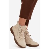 EVENTO Women's Ankle Boots Lined with Faux Fur Beige Ulverina | ePonuda.com