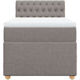  Krevet s oprugama i madracem smeđesivi 80x200 cm od tkanine | shoptok.hr