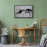  Slika - Greyhound Race (1 Part) Wide 60x40 U crnom drvenom okviru | shoptok.hr