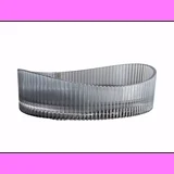 stakleni umivaonik ST-GL35G ( talas - crni )