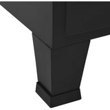 vidaXL Uredski ormarić s mrežastim vratima crni 75x40x120 cm čelični | shoptok.hr