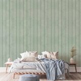  Tapeta - Delicate Wood - Vertical stripes in a pastel green shade. 49x1000 Samoljepljiva | shoptok.hr