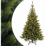  Umjetno božićno drvce s nogom 150 cm 150 LED lampica - 150 cm s LED svjetlima | shoptok.hr