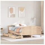 vidaXL Okvir kreveta bez madraca 135 x 190 cm od masivne borovine Cijene