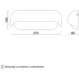  LED SVETILJKA PL-2283 ZIDNA 12W 3000K IP54 SIVA Cene