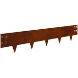  Ograda oko Travnjaka 30 pcs 100 x 20 cm Čelik Rđa | shoptok.hr
